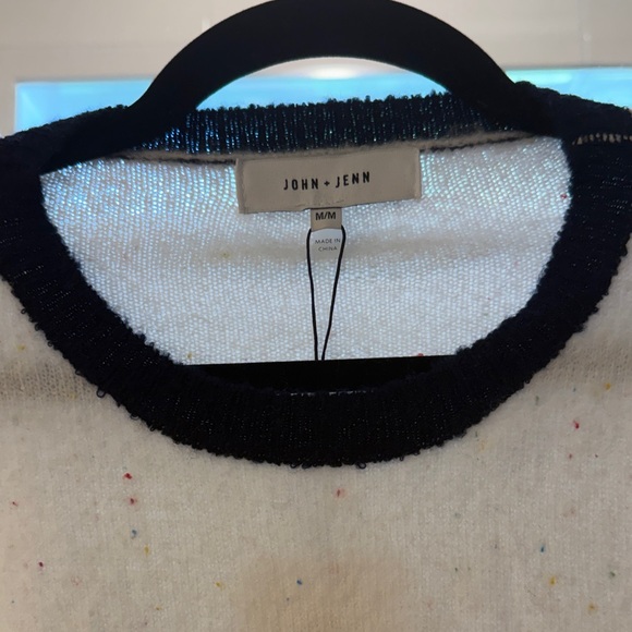 John + Jenn Brand Colorful Striped Women's Sweater Size M NWT - Picture 3 of 9